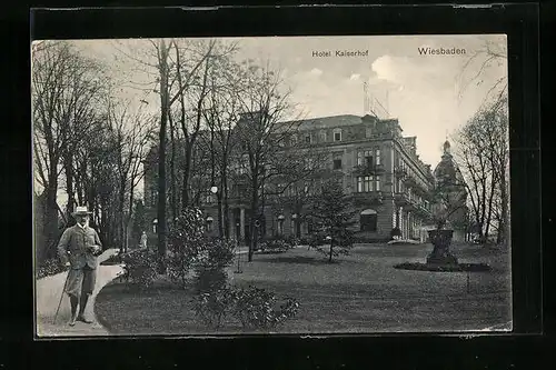 AK Wiesbaden, Hotel Kaiserhof