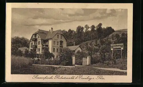 AK Eisenberg i. Thür., Sommerfrische Robertsmühle