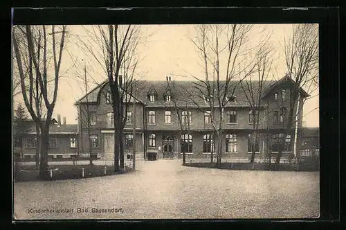 AK Bad Sassendorf, Blick zur Kinderheilanstalt