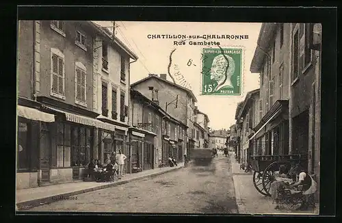 AK Chatillon-sur-Chalaronne, Rue Gambette