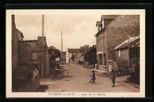 AK Plurien, Rue de la Mairie