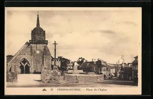 AK Perros-Guirec, Place de l`Eglise