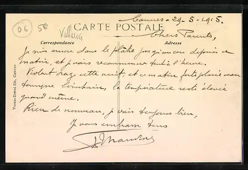 AK Cannes, Vue Generale de l`Escadre