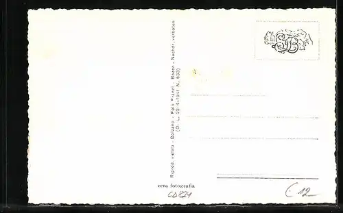 AK Meran, Strassenpartie mit Hotel Bellevue