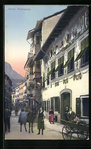 AK Bozen, Strassenpartie in der Bindergasse