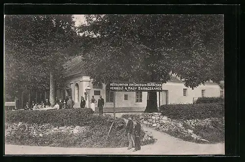 AK Bad-Tencsénteplicz-fürdö, Gasthaus zur Grossen Baracska