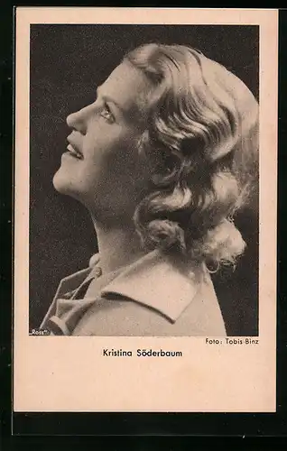 AK Schauspielerin Kristina Söderbaum mit blondem Haar