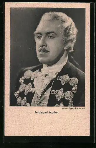 AK Schauspieler Ferdinand Marian in Mode des Barock