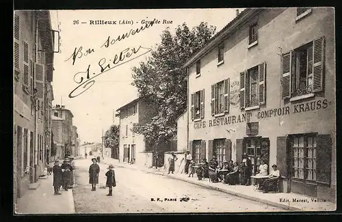 AK Rillieux, Cafe Restaurant Comptoir Krauss, Grande Rue