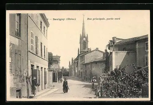 AK Savigny, Rue principale, partie nord