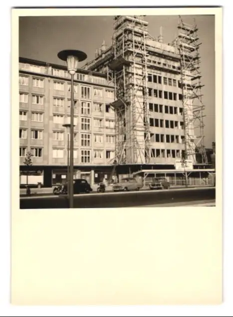 85 Fotografien unbekannter Fotograf, Ansicht Düsseldorf, Baustelle Immermannstr. 40, Hochhaus Immermann-Tower 1955 8