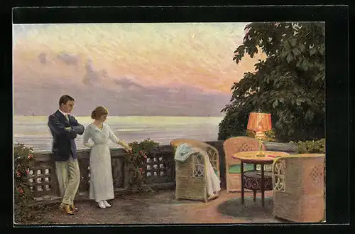 Künstler-AK Paul Fischer: Junge Herzen