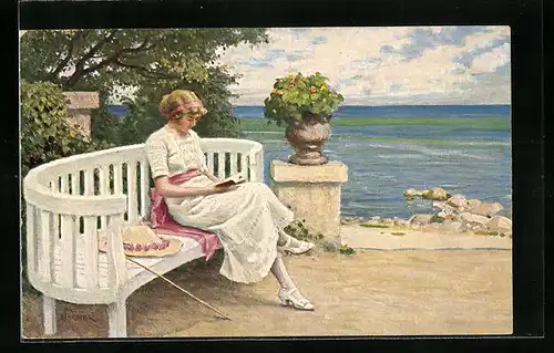 Künstler-AK Paul Fischer: Ungestört