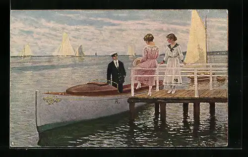 Künstler-AK Paul Fischer: Darf ich bitten?