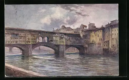 Künstler-AK Ludwig Hans Fischer: Ponte Vecchio, Florenz