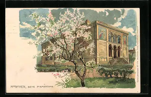 Künstler-AK Gottfried Graf: München, Neue Pinakothek