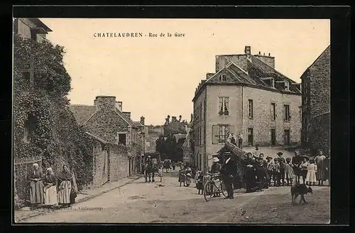 AK Chatelaudren, Rue de la Gare