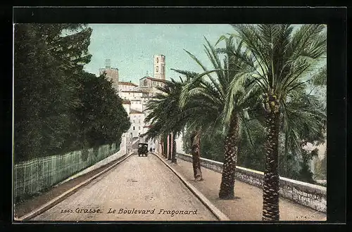 AK Grasse, Le Boulevard Fragonard