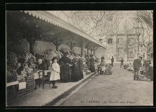 AK Cannes, Le Marché aux Fleurs