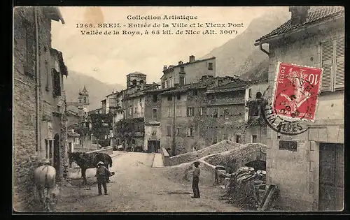 AK Breil, Entrée de la Ville et le Vieux Pont