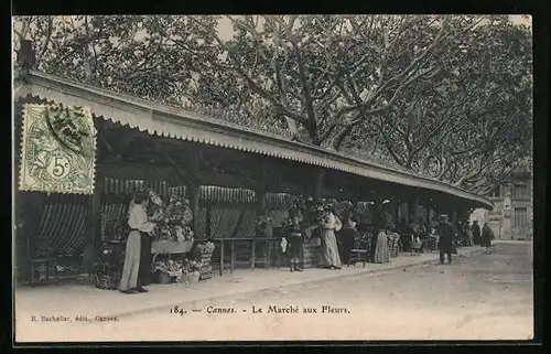 AK Cannes, Le Marché aux Fleurs
