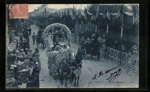 AK Nice, Bataille de fleurs