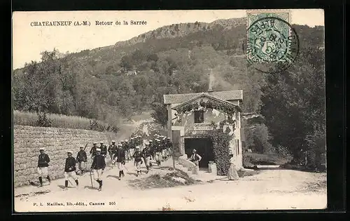 AK Chateauneuf, Retour de la Sarrée