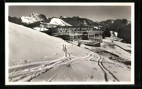 AK Ortisei, Ristorante Funivia, Seiseralm im Winter