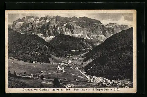 AK Selva, Panorama verso il Gruppo Sella