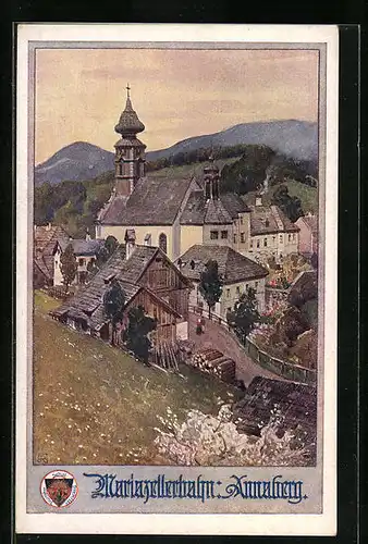 AK Deutscher Schulverein Nr.: 715, Annaberg mit Kirche