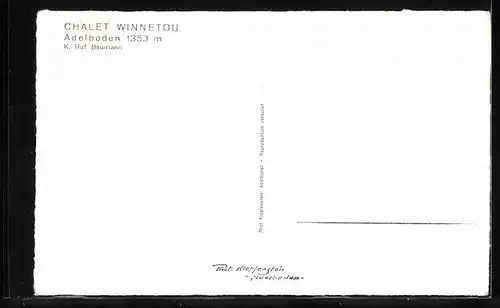AK Adelboden, Chalet Winnetou