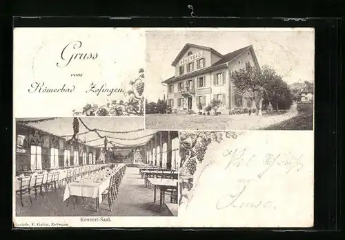 AK Zofingen, Restaurant Römerbad, Innenansicht