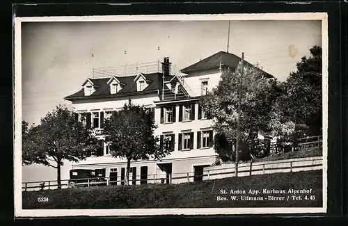 AK St. Anton, Kurhaus und Pension Alpenhof