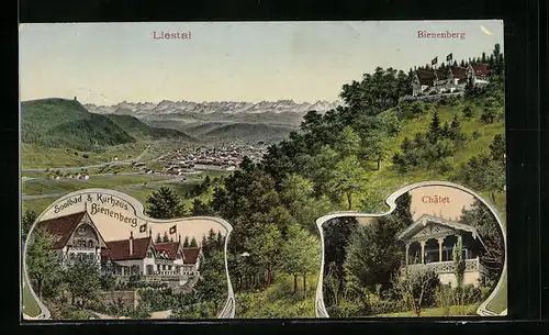 AK Liestal, Ortsansicht mit Bienenberg und Chalet