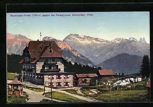 AK Karerpass, Karerpass-Hotel gegen die Palagruppe