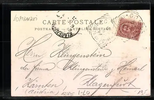 Lithographie Como, Ortsansicht mit Monumento ad Aless. Volta