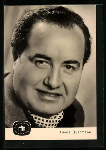 AK Schauspieler Heinz Quermann lächelnd