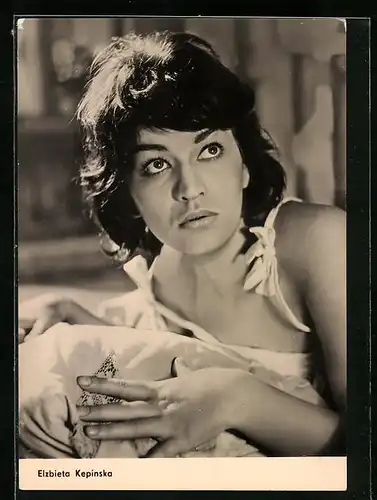 AK Schauspielerin Elzbieta Kepinska in Auf der Strasse des Verbrechens