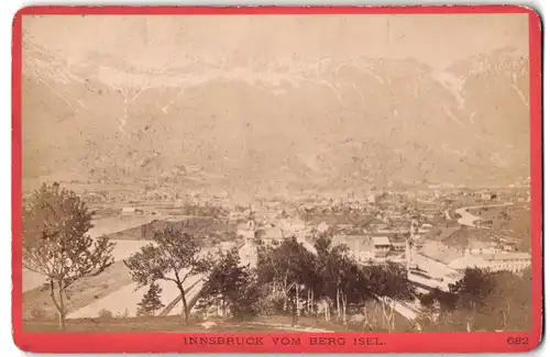 Fotografie Baldi & Würthle, Salzburg, Ansicht Innsbruck, Blick auf die Stadt vom Berg Isel