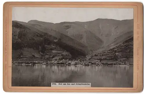 Fotografie Stengel & Co., Dresden, Ansicht Zell am See, Blick auf die Stadt mit Schmittenhöhe