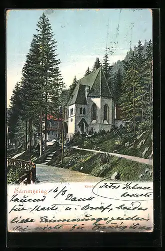 AK Semmering, Ansicht der Kirche