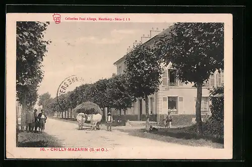 AK Chilly-Mazarin, Une rue