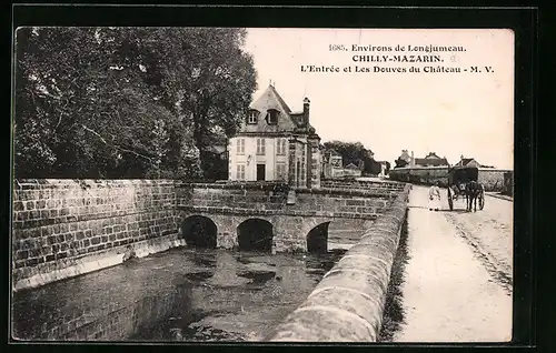 AK Chilly-Mazarin, L`Entrée et Les Douves du Château