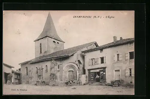 AK Champagnac, L`Église