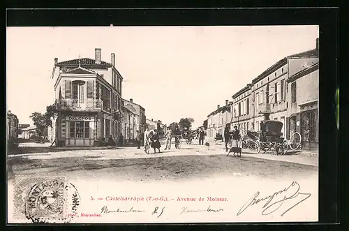 AK Castelsarrazin, Avenue de Moissac