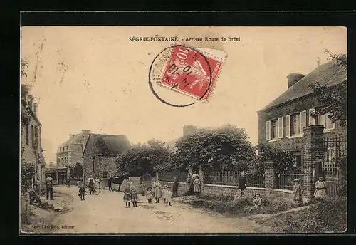 AK Ségrie-Fontaine, Arrivée Route de Bréel