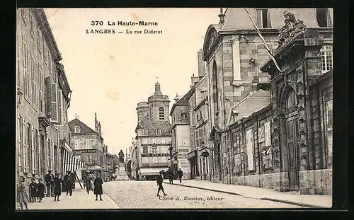 AK Langres, La rue Diderot