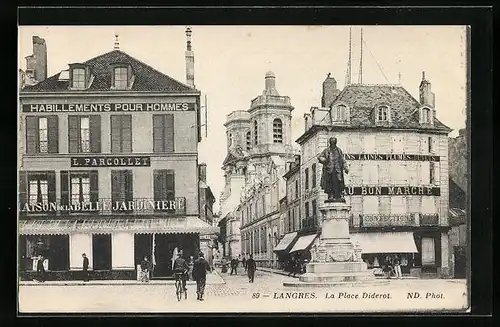 AK Langres, La Place Diderot