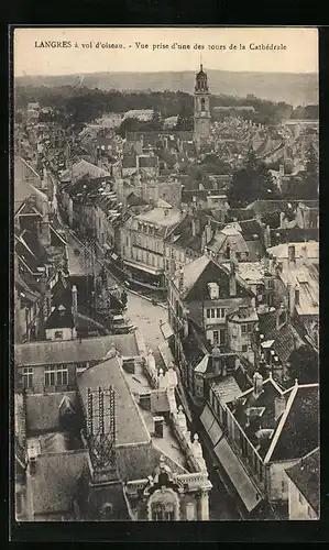 AK Langres, Vue prise d`une des tours de la Cathédrale