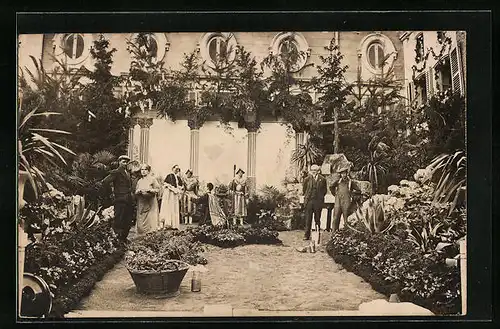 Foto-AK Chaumont, Grand Pardon 1934, Papst und Schweizer Garde